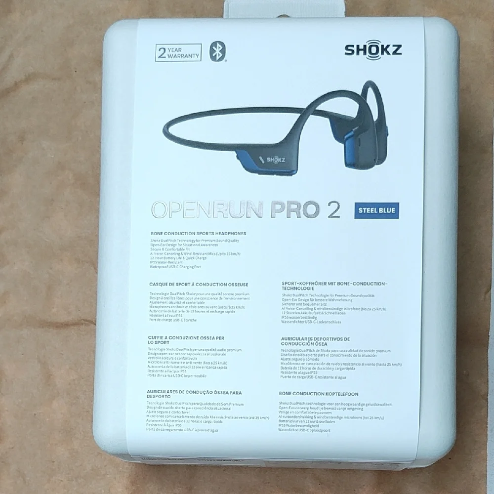 NIB - OpenRun Pro 2 Blue Earbud Headphones - Picture 2 of 4
